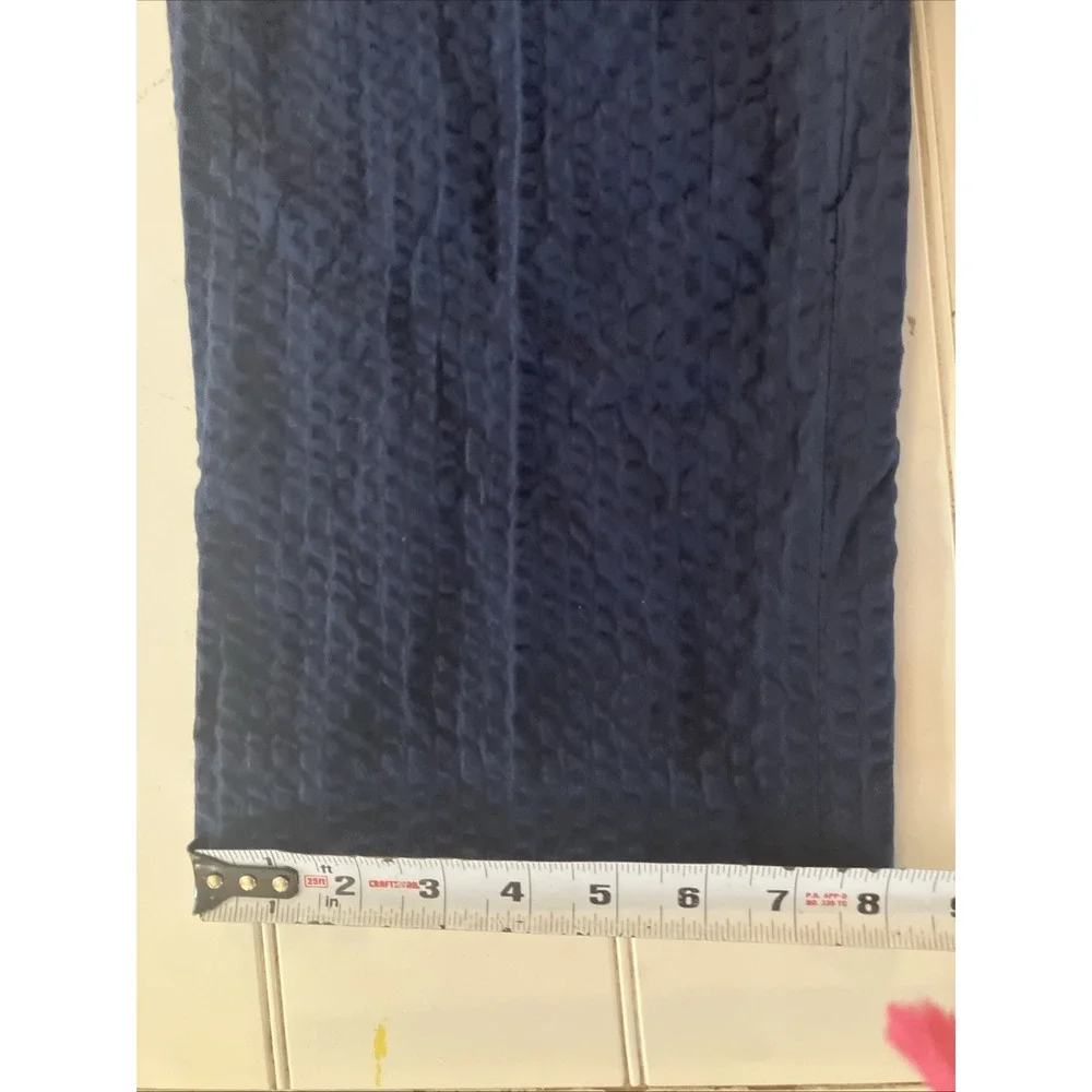 J by J.CREW Pants Mens Size 38 X 32  Blue Seersucker Slim Casual Tapered